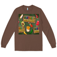 Chestnut hispanic heritage seamless pattern Long Sleeve Tee - BundleAndBundleShop