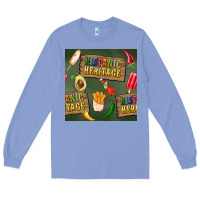 Hispanic Heritage Seamless Pattern Long Sleeve Tee | Teevron