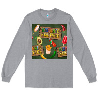 Heather Grey hispanic heritage seamless pattern Long Sleeve Tee - BundleAndBundleShop