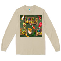 Mushroom hispanic heritage seamless pattern Long Sleeve Tee - BundleAndBundleShop