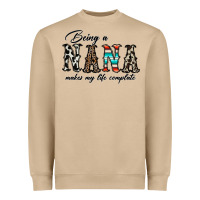 Mushroom being nana makes my life complate Heavyweight Sweatshirt - CowhideDigitalArt