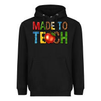 Black made to teach Heavyweight Hoodie - NancyCooperArtShop