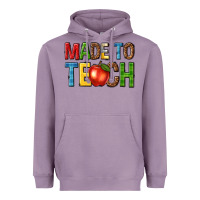 Lavender made to teach Heavyweight Hoodie - NancyCooperArtShop