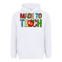 White made to teach Heavyweight Hoodie - NancyCooperArtShop