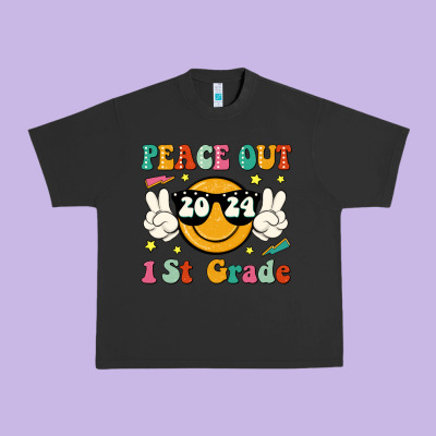 Peace Out 2024 1st Grade Urban Heavy Tee Designed By Jahusdesignshop