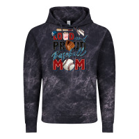 Cloud Black loud and proud baseball mom Vintage Hoodie - Zillion Design Studio
