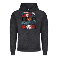 Vintage Black loud and proud baseball mom Vintage Hoodie - Zillion Design Studio