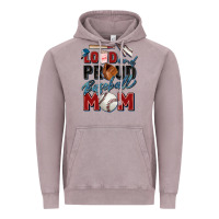 Vintage Zinc loud and proud baseball mom Vintage Hoodie - Zillion Design Studio