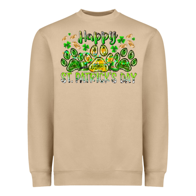 Heppy St. Patricks Day Heavyweight Sweatshirt by RacoonDesign | Teevron
