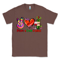 Chestnut peace love wine Classic Tee - AdoDesignShop