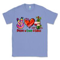 Colony Blue peace love wine Classic Tee - AdoDesignShop
