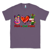 Lavender peace love wine Classic Tee - AdoDesignShop