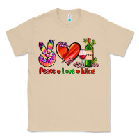 Mushroom peace love wine Classic Tee - AdoDesignShop