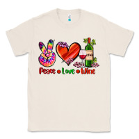 Natural peace love wine Classic Tee - AdoDesignShop
