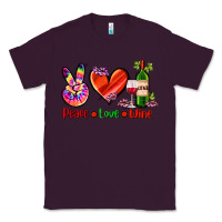 Plum peace love wine Classic Tee - AdoDesignShop