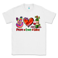 White peace love wine Classic Tee - AdoDesignShop