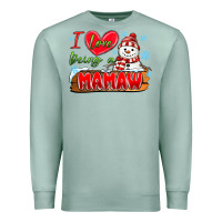 Seafoam i love being a mamaw Premium Sweatshirt - MaliasSmallBusiness