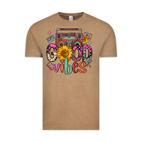 Vintage Coffee good vibes cassette boombox Vintage Tee - FaDigitalArtStudio