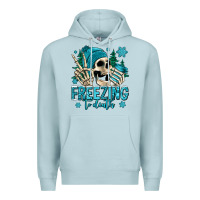 Blue Mist freezing to death winter skull Premium Hoodie - Jasminsmagicworld