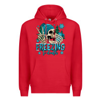 Red freezing to death winter skull Premium Hoodie - Jasminsmagicworld