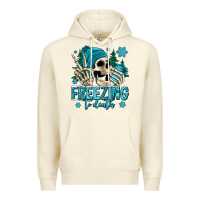 Sandshell freezing to death winter skull Premium Hoodie - Jasminsmagicworld