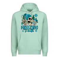 Seafoam freezing to death winter skull Premium Hoodie - Jasminsmagicworld