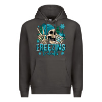 Smoke freezing to death winter skull Premium Hoodie - Jasminsmagicworld