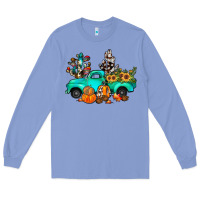 Colony Blue cactus pumpkin truck fall Long Sleeve Tee - JahusDesignShop