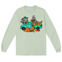 Matcha cactus pumpkin truck fall Long Sleeve Tee - JahusDesignShop