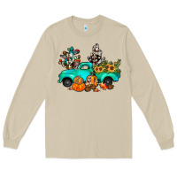 Mushroom cactus pumpkin truck fall Long Sleeve Tee - JahusDesignShop