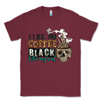 Burgundy i like my coffee black like my soul Classic Tee - Jasminsmagicworld