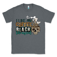 Charcoal Heather i like my coffee black like my soul Classic Tee - Jasminsmagicworld