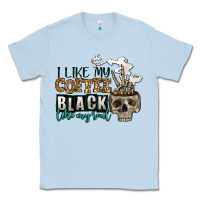 Dusty Blue i like my coffee black like my soul Classic Tee - Jasminsmagicworld