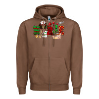Chestnut Christmas Nurse Zipper Hoodie - NancyCooperArtShop