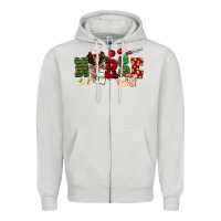 Dove Grey Christmas Nurse Zipper Hoodie - NancyCooperArtShop