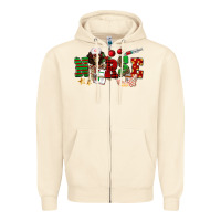 Sandshell Christmas Nurse Zipper Hoodie - NancyCooperArtShop