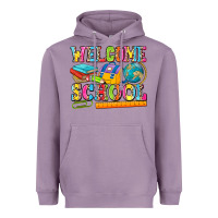 Lavender welcome school Heavyweight Hoodie - NancyCooperArtShop
