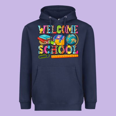 Welcome School Heavyweight Hoodie Designed By Nancycooperartshop