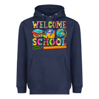 Navy welcome school Heavyweight Hoodie - NancyCooperArtShop