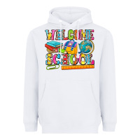 White welcome school Heavyweight Hoodie - NancyCooperArtShop