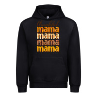 Black Thankful mama Urban Hoodie - NancyCooperArtShop