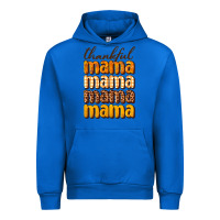 Cobalt Thankful mama Urban Hoodie - NancyCooperArtShop