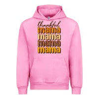 Fuchsia Pink Thankful mama Urban Hoodie - NancyCooperArtShop