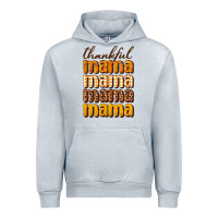 Heather Grey Thankful mama Urban Hoodie - NancyCooperArtShop