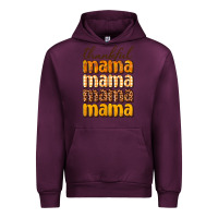 Mauve Wine Thankful mama Urban Hoodie - NancyCooperArtShop