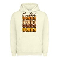 Pigment Pistachio Thankful mama Urban Hoodie - NancyCooperArtShop