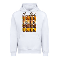 White Thankful mama Urban Hoodie - NancyCooperArtShop