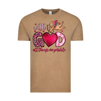 Vintage Coffee with god all things are possible Vintage Tee - OliviaCreatesArt