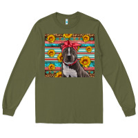 Army Green western pitbull Long Sleeve Tee - Artiststas