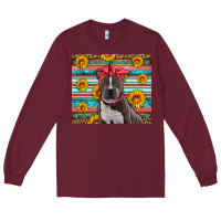 Burgundy western pitbull Long Sleeve Tee - Artiststas